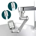 thumbnail image 3 of 1440 Degree Universal Extension Faucet Washbasin Tap Splash Aerator Splash Filter Faucet Faucet Adaptor Rotary Robot Arm Faucets ,Water Saving, 3 of 7