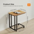 thumbnail image 5 of EDX C-Shaped End Table, Small Side Table for Couch, Sofa Table with Metal Frame for Living Room, Bedroom, Bedside, Rust, 5 of 9