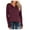Wine#P, variant on HAPIMO Sales Women's Fall and Winter Shirt Trendy Solid Color Buttons Neck Pullover Blouse Round Neck Long Sleeve Pullover Tops Teen Grils Fashion Clothes Blue M