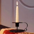 thumbnail image 5 of Candelabros de hierro forjado, candelabros cónicos, candelabros decorativos para bodas, cenas, fiestas, se adapta a velas gruesas, 5 of 5