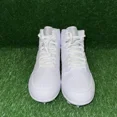 thumbnail image 2 of N I-K-E A i r-Jor-dan 1 Retro Mid TD Football Cleats White Grey Fog Size 14.5 FJ6805, 2 of 5