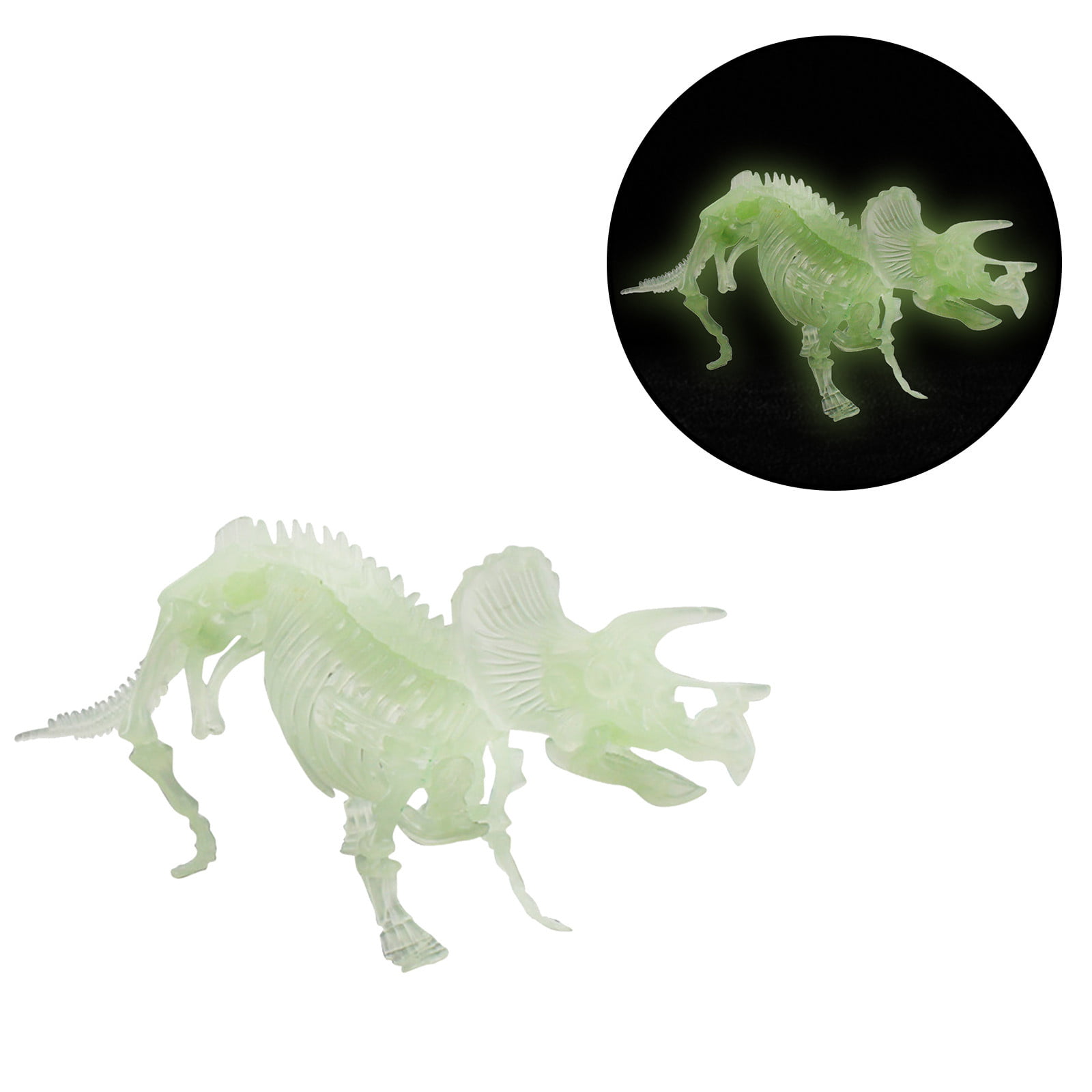 PVC Assembling Dinosaur Skeleton Model Triceratops Figurine Home Decoration 