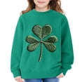 thumbnail image 6 of Otqutp St. Patricks Day Sweatshirt for Girls Long Sleeve Crewneck Irish Sweat Shirts Unisex Oversized Saint Patty's Pullover Tops, 6 of 6