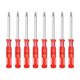 thumbnail image 1 of Destornillador Phillips Mini PH00 de 8 piezas Uxcell de 2.4" de longitud con mango ergonómico de acero al carbono de 1.3" para reparaciones de bricolaje, rojo, 1 of 7