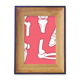 thumbnail image 1 of Esqueleto humano Rojo Unbranded ilustraciones Cartoon Marco de imagen marco de escritorio, 1 of 4
