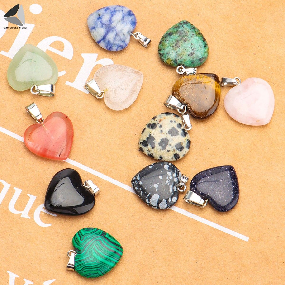 100 Pcs Assorted Colors Natural Stone Cross Gemstone Pendant Charms with 100 Pcs Ropes Cross Quartz Crystal Chakra Charms Cross Charms for Jewelry