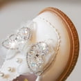 thumbnail image 5 of Otqutp Formal Shoes for Flower Girls Fashion Spring Summer Children Casual Shoes Girls Leather Shoes Thick Sole Solid Pearl Bowknot Rhinestone Dress Shoes, 5 of 9