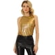 thumbnail image 1 of Camiseta Sin Mangas Con Chaleco Brillante Metálico Brillante Sin Mangas Para Fiesta Y Club Para Mujer Púrpura1 M, 1 of 4