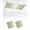Green, Moss, Cream, variant on 1 Pack Fluorescent Light Cover for Ceiling Lights, Pink Ombre Magnetic Classroom Light Filters 4x2 Feet, Aesthetics Modern Abstract Art Gradient Decorative Ceiling Shade Panel for Office
