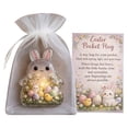 thumbnail image 2 of CoreLiving Little Pocket Bunny Acrylic Standee 2D Flat Design Easter Decor Cute Bunny Plush Look Emotional Support Hugs Figure Funny Bunny Style for Desk, 2 of 9