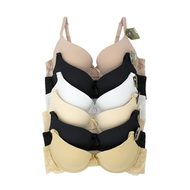 Paquete de Brasier Adda Lingerie Modelo Barbara, Brasier doble Push-Up, Colores surtidos
