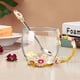 thumbnail image 2 of Evecase - Juego de taza de café de cristal transparente sin plomo con diseño de mariposa esmaltada y cuchara de acero, regalo personalizado para mujer, esposa, mamá, niña, profesora, amiga, cumpleaños, madre, día de San Valentín (azul) Ormromra XSD-890-3, 2 of 5