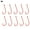 8#, variant on Rooha Fishing Kits 10 Pcs/Bag Hooks 11#/12#/13#/14# Red Red Fishhooks Barbed Hook Fishing Hooks High Quality 2023 New