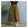 thumbnail image 1 of Women's Ramie Trousers Loose Comfortable Lightweight Pant for Summer Spring, 1 of 7