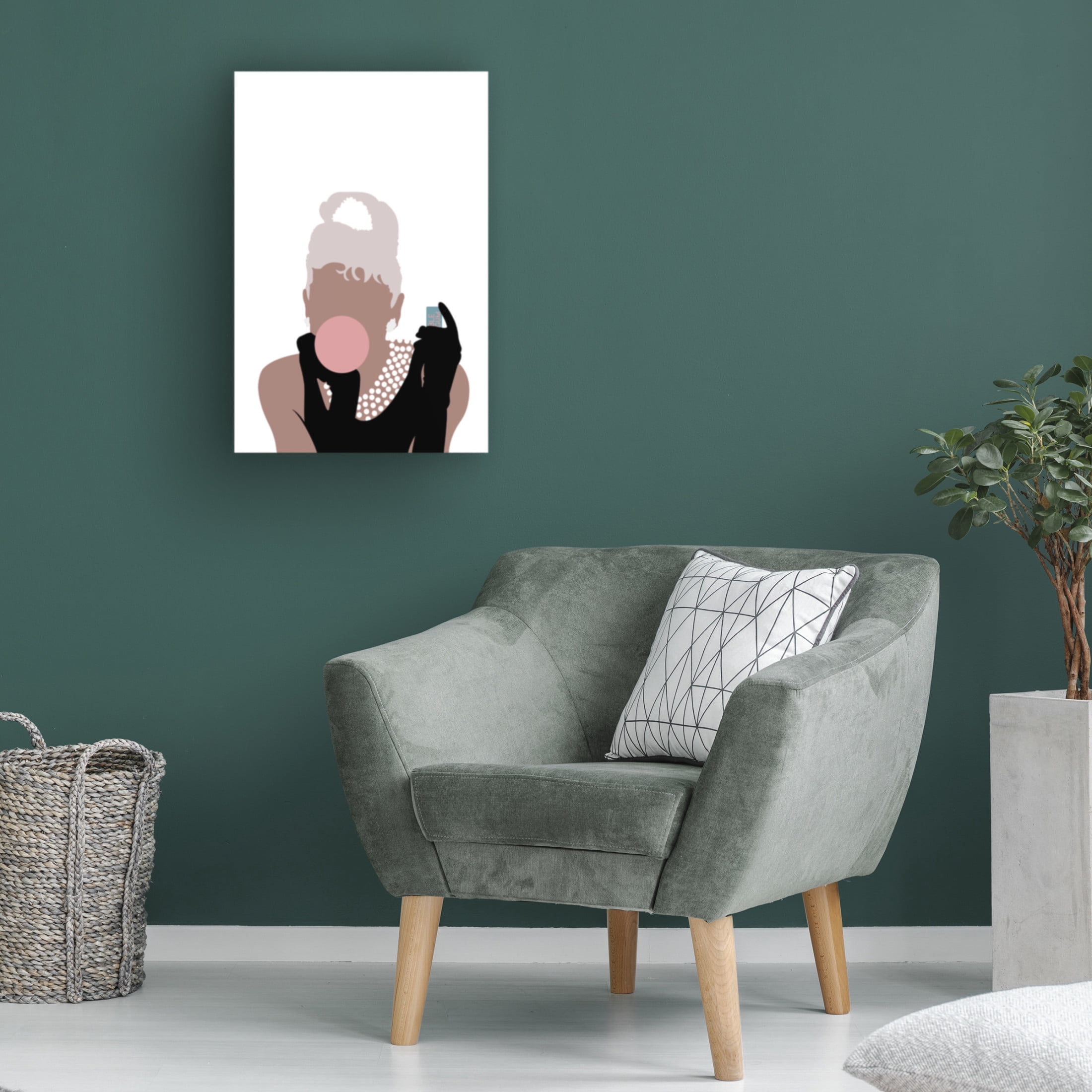 Pictufy Studio II 'Bubblegum Girl' Canvas Art - 16 x 24 Inches