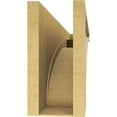 thumbnail image 4 of 5"W x 30"D x 10"H Thin Viola Rough Cedar Woodgrain TimberThane Corbel, Primed Tan, 4 of 6