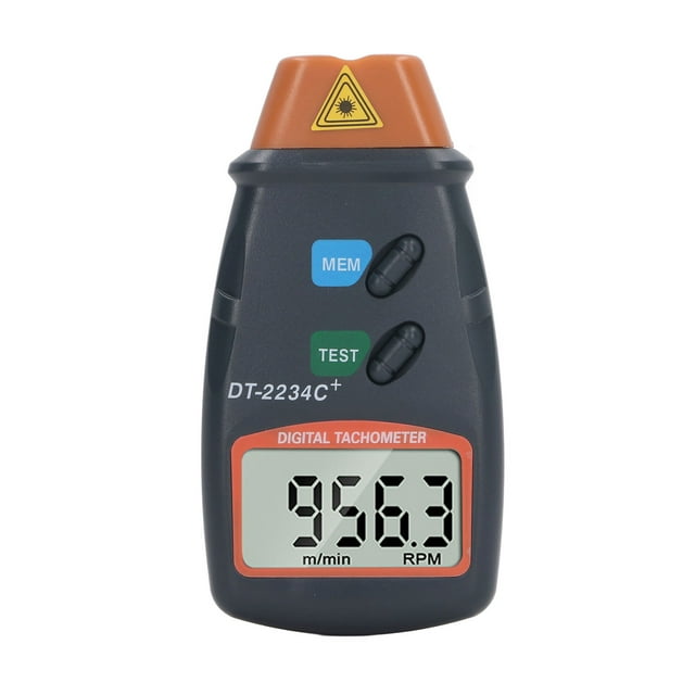 Tachymètre Numérique, Tachymètre Sans Contact 2.5-99999RPM Haute Précision Réinitialisation Automatique pour Machine