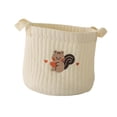 thumbnail image 3 of Cesta cambiador para bebé con artículos esenciales para recién nacidos, con asas, organizador de pañales y ropa de bebé Ardilla marrón grande, 3 of 9