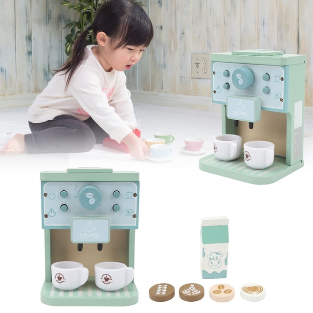 Juguetes para cafetera hojas redondas educación temprana simulación de coordinación de ojos y manos máquina de café juguetes para niños ANGGREK Otros