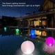 thumbnail image 3 of Luces solares flotantes decorativas para piscinas, bola LED recargable con control remoto, ideal para eventos al aire libre y decoración junto a la piscina, 3 of 5