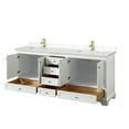 thumbnail image 2 of Wyndham Collection WCS202080DWBWCUNSMXX Deborah 80" Free Standing Double Basin Vanity Set, 2 of 7