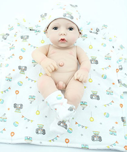 Terabithia 10 Pulgadas Mini Lindo Lifelike Reborn bebé muñecas Lavable para niña 