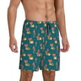 thumbnail image 2 of Fotbe Frog and Mushrooms Pajama Shorts for Men, Men's Pajama Bottoms, Sleepwear,Short Pajama Pants-Large, 2 of 9