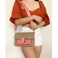 thumbnail image 2 of Michael Kors Sloan Editor Medium Flap Shoulder Bag Crossbody MK Signature (Tea Rose), 2 of 8