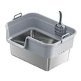 thumbnail image 4 of EHJRE Large Cat Litter Box Litter Pan Heightening, Semi Enclosed for Small Large Cats High Sided Sturdy, Anti Splashing, Cat Toilet Light Gray, 4 of 8