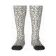 thumbnail image 1 of Fotbe White Popcorn Calcetas Divertidas Estampadas para Hombre y Mujer, Calcetas de Algodón hasta la Rodilla para Caminar, Correr, Enfermería y Embarazo, 1 of 6
