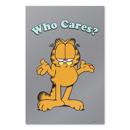 Garfield Who Cares? Wall Art Picture Paper Poster Décor Home Decoration