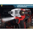 thumbnail image 4 of Pistola Impacto Llave Taladro Inalámbrica Sincarbono 650nm, Color Negro con Rojo, 4 of 5