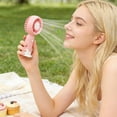 thumbnail image 6 of Lunxisen 1 Pcs Handheld Fan Rechargeable Portable Personal Cooling Desk Fan for Office Travel Outdoor USB Operated Mini Fan Quiet Air Circulator, 6 of 8
