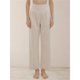 thumbnail image 4 of Pantalones de Yoga de Pierna para Mujer, Holgados y Cómodos, de Cintura Alta, con Bolsillos. Gris Leche L, 4 of 9