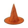 thumbnail image 2 of Mikilon Halloween Solid Color Fashion Angle Magician Hat Festival Party Wide Hats Comfortable Performance Hats, 2 of 3