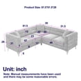 thumbnail image 4 of 5 - Seater - Pine Frame - Living Room and Bedroom - Durable Sofa with 3 Pillows, 4 of 5