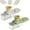 Green+White, variant on Multifunctional Garlic Grinder & Mandoline Slicer, 2025 New Mini Garlic Ginger Slicer with Thin Blade, Kitchen Gadget for Effortless Chopping, Easy to Clean