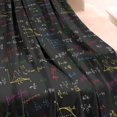 thumbnail image 3 of Math Equations Physics Formulas Black Pattern Blanket,Comfortable Soft Flannel Throw Blanket,All Season,Warm Lightweight Blankets for Sofa Bed Couch Living Room Chair,40"x50", 3 of 4