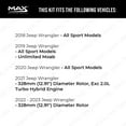 thumbnail image 2 of MAX Advanced Brakes - Rear Brake Kit For 2018-2023 Jeep Wrangler| Carbon Ceramic Brake Pad and Rotor Kit| Daily Driving OE Replacement Brake Rotors, 2 of 9