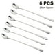 thumbnail image 1 of Juego De Cubiertos De Acero Inoxidable De 6 Piezas, Cuchara De Bebida Larga De 20 Cm, Cuchara De Cóctel, Acero Inoxidable Pulido Adepaton 2034095-2, 1 of 9