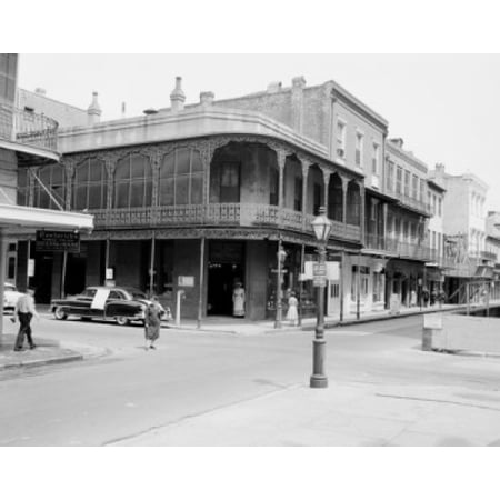 USA  Louisiana New Orleans French Quarter street scene Poster (Best Po Boy New Orleans French Quarter)