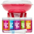 thumbnail image 1 of The Candery Cotton Candy Machine and Floss Bundle- Bright, Colorful Style- Sugar Free Candy, Sugar Floss, for Birthday Parties - Includes 5 Floss Sugar Flavors 12oz Jars and 50 Paper Cones & Scooper, 1 of 4