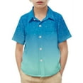 thumbnail image 7 of breaise Boys' Long Sleeve Button Down Shirt Tie Dye Collared Shirts with Chest Pocket Button Up Dress Shirt Uniform, 7 of 7