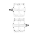 thumbnail image 4 of Pedales para bicicleta BMX 1/2 aluminio blanco blanco M, 4 of 5