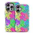thumbnail image 2 of DesignSkinz Scratch-Resistant Hard Slim Case Compatible with iPhone SE Gen 2/3 (Compatible with MagSafe) - Tropical Fluorescent v1, 2 of 9