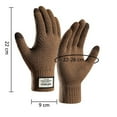 thumbnail image 3 of HengDidi Thermal Touchscreen Gloves for Men Women - Elastic Cuff Winter Running Cycling Gloves, 3 of 4