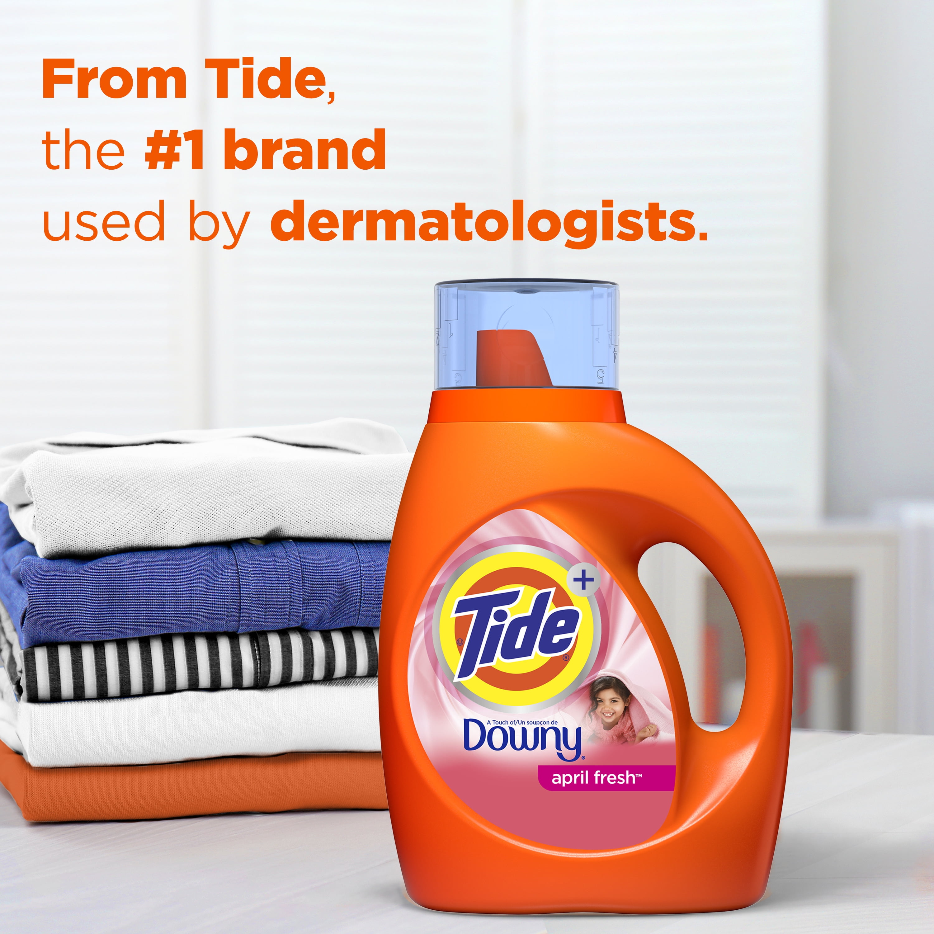 Tide Plus a Touch of Downy Liquid Laundry Detergent, April Fresh Scent, 84 fl oz, 59 Loads Tide Plus a Touch of Downy Liquid Laundry Detergent, April Fresh Scent, 84 fl oz, 59 Loads