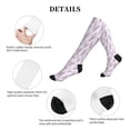 thumbnail image 5 of Lsque Lavender Flowers Pattern Sport Compression Socks for Men & Women 15-20 mmHg Knee High Nurse Pregnant Running Medical and Travel Athletic, 5 of 6