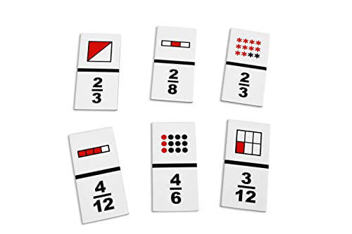 Grade: 3 to 7 4 Length Learning Advantage 4080 The Original Fraction Dominoes Game 6.5 Height 1.5 Width 