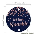 thumbnail image 6 of Inkdotpot Real Rose Gold Foil Let Love Sparkle Wedding Tags Favor Hang Paper Tags 100 Pieces, 6 of 7